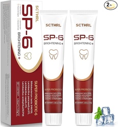 SP-6 Probiotic Whitening Fluoride Free Toothpaste AD