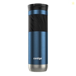 Contigo Byron 2.0 Stainless Steel Travel mug with Snapseal Lid and Grip, 24oz, Blueberry, BPA Free and Leak Proof