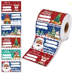 OHOME 500 PCS Christmas Gift Tags - Gift Tags for Christmas Presents - Christmas Gifts for Women Men Kids - Christmas Wrapping Paper - Christmas Decorations,2.95 x 1.6 Inch