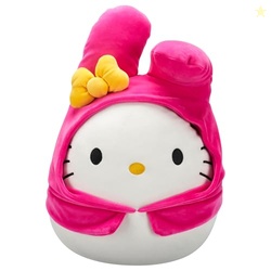 Squishmallows Original Sanrio 14-Inch Hello Kitty in My Melody Hoodie  Official Jazwares Plush (Large)