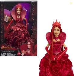 Mattel Disney Descendants: The Rise of Red Queen of Hearts Fashion Doll with Movie-Inspired Royal Gown & Accessories, Includes Display Stand