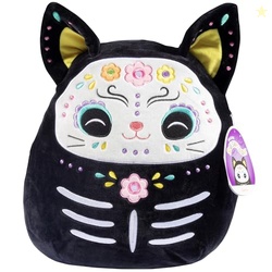 Squishmallows 12-Inch Zelina The Day of The Dead Cat - Soft Plush Black Kitty with Sugar Skull Design - Collectible Stuffed Animal Pillow - Limited Edition 2025 - Gift for Kids, Boys, Girls & Adults