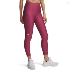 Under Armour Women's HeatGear Armour High No-Slip Waistband Ankle Leggings, (659) Fuchsia Dusk / / White, X-Large