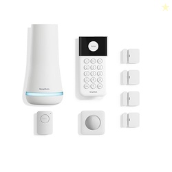 SimpliSafe 8 Piece Wireless Home Security System - Optional 24/7 Professional Monitoring - No Contract - Compatible with Alexa and Google Assistant , White
