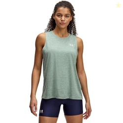 Under Armour Womens Tech Twist Tank Top, (348) Silica Green / / White, X-Small