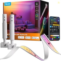 GOVEE STRIP LIGHT WITH SKYLINE KIT, 13.1FT SMART LED STRIP LIGHTS WORK WITH ALEXA, GOOGLE ASSISTANT AND MATTER, RGBWWIC COLOR CHANGING LIGHT STRIP, LED LIGHTS FOR BEDROOM, PARTY, HOME DECOR