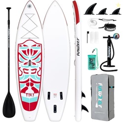 FunWater Inflatable 10'633"6" Ultra-Light (17.6lbs) SUP for All Skill Levels Everything Included with Stand Up Paddle Board, Adj Floating Paddles, Pump, ISUP Travel Backpack, Leash,Waterproof Bag