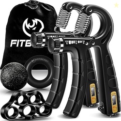FitBeast Hand Grip Strengthener Workout Kit (5 Pack) AD