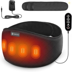 CooCoCo Heating Pad for Back Pain Relief, Lower Back Massager with Heat, Heating Pad with Massager for Cramps, Auto-Off, Heat Pad for Women Men(Corded)