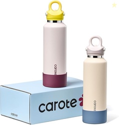 CAROTE 2-Pack Insulated Stainless Steel Water Bottles