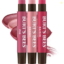 Burt's Bees Christmas Gifts, Lip Shimmer Nude Collection, Tinted Lip Balm Stick, Moisturizing for Hydration with Natural Glowy Pigmented Finish & Buildable Color, Value Pack, 3 Tubes x 0.09 Oz