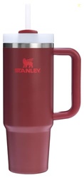 STANLEY Quencher H2.0 Tumbler with Handle and Straw 30 oz | Flowstate 3-Position Lid | Cup Holder Compatible for Travel | Insulated Stainless Steel Cup | BPA-Free | Cranberry