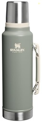 Stanley Classic Legendary Vacuum Bottle 1.5 qt | Wide Mouth with Leakproof Cup Lid | Keep Drinks Hot or Cold | Packable for Travel | Insulated Stainless Steel Thermal Bottle | BPA-Free | Sage Grey
