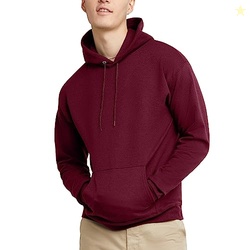 Hanes mens Pullover Ecosmart Hooded Sweatshirt Hoody, Maroon, 3X-Large US