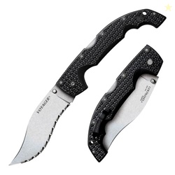 Cold Steel Voyager XL Vaquero 5.5" AUS10A Kukri Serrated Edge Razor-Sharp Blade 6.75" Griv-Ex Handle Everyday Carry Tactical Folding Knife