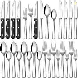 Stapava 24-Piece Silverware Set with Steak Knives