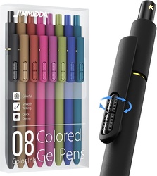 Colorful Gel Pens - 8 Pcs Colored Ink Pens 