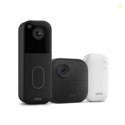 All-new Blink Video Doorbell + Outdoor 4  Wireless smart security cameras, head-to-toe HD view, two-year battery life. Sync Module Core included  1 camera system + Video Doorbell