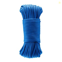 Amazon Basics 550 Type III Paracord, 7-Strand Core, High Strength - 5/32 in x 100 ft (4mm x 30m), Blue