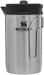 STANLEY All In One French Press Coffee Maker 32 oz | 5 Minute Brew, 4 Hours Hot | Mesh Filter for Coffee Grounds | Insulated Stainless Steel French Press | BPA-Free | Stainless