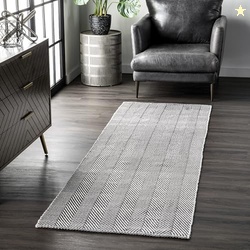 nuLOOM Hand Loomed Kimberley Runner Rug, 2' 6" x 6', Grey