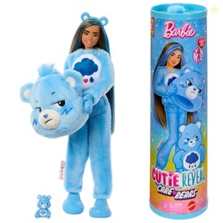 Barbie Cutie Reveal Care Bears Series Doll & Accessories Set with Grumpy Bear Costume & 10 Surprises Including Color Change & Mini Bear