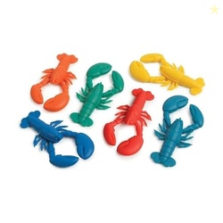 Genuine Fred PARTY PINCHERS Lobster Drink Markers Set of 6 Silicone Drink IDs Food-Safe, Easy to Clean, Reusable Fits Most Stemware