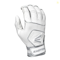 Easton | WALK-OFF NX Batting Gloves | Baseball/Softball | Youth Large | White/White