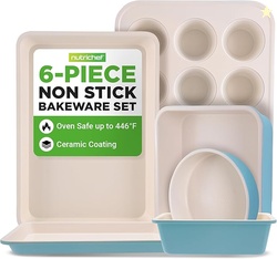 NutriChef 6-Piece Baking Pan Set AD