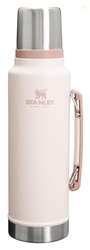 Stanley Classic Legendary Vacuum Bottle 1.5 qt | Wide Mouth with Leakproof Cup Lid | Keep Drinks Hot or Cold | Packable for Travel | Insulated Stainless Steel Thermal Bottle | BPA-Free | Rose Quartz