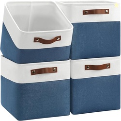 FOLDABLE STORAGE CUBES 11X11 INCH, 4-PACK 
