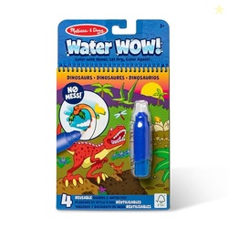Melissa & Doug On The Go Water Wow! Mess Free Coloring Book, Reusable Water-Reveal Activity Pad, Dinosaurs, Travel Toys, Party Favors, for Toddlers & Kids Ages 3+