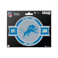 Rico Industries NFL Football Detroit Lions Standard Badge Magnet - for Car, Fridge