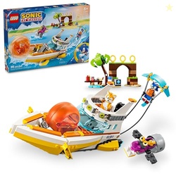 LEGO Sonic The Hedgehog: Tails Adventure Boat Interactive Toy Building Set, Video Game Toy with Sonic Characters and Water Skis, Gamer Gift for Boys and Girls Ages 8 and Up, 76997