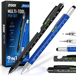 ZOOI Stocking Stuffers for Men Adults Teens, 9-1 Multitool Pen, Christmas Gifts for Men Who Have Everything, Mens Stocking Stuffers, Mens Dad Gifts for Dad Him, Grandpa, Husband, Cool Gadgets Tools