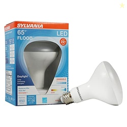 LEDVANCE Flood BR30 LED Light Bulb, 65W = 9W, Dimmable, 22 Year, 800 Lumens, 5000K, Daylight - 1 Pack (40461)
