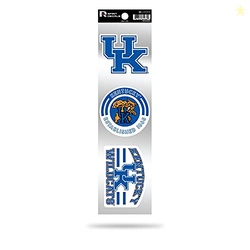 RICO INDUSTRIES RSS190101: KENTUCKY UNIVERSITY 3-PIECE RETRO SPIRIT DECALS