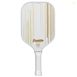 Franklin Sports Pro Pickleball Paddles - Signature Series Pro Paddle with MaxGrit Surface - USA Pickleball (USAPA) Tournament Approved - 13mm Polypropylene Core - Gold