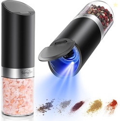 Sangcon Gravity Electric Salt and Pepper Grinder Set