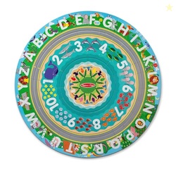 Melissa & Doug Round The Shore Tracks Cardboard Jigsaw Floor Puzzle and Wind-Up Vehicles  48 Pieces, for Boys and Girls 4+ - FSC-Certified