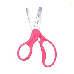Westcott 13594 Left-Handed Scissors, Hard Handle Kids' Scissors, Back to School, Classroom Supplies, Ages 4-8, 5-Inch Blunt Tip, Color Varies