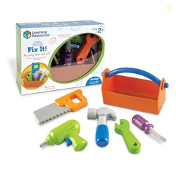 LEARNING RESOURCES NEW SPROUTS FIX IT!, FINE MOTOR, PRETEND PLAY TOY TOOL SET, 6 PIECE, AGES 2+