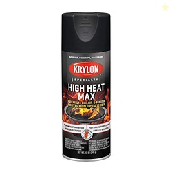 Krylon K01607000 High Heat Max, Black, Gloss, 12 ounce