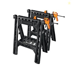 Worx WX065 Clamping Sawhorses with Bar Clamps