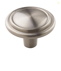 Amerock | Cabinet Knob | Satin Nickel | 1-1/4 inch (32 mm) Diameter | Everyday Heritage | 1 Pack | Drawer Knob | Cabinet Hardware
