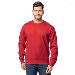 Fruit Of The Loom Mens Eversoft Fleece Crewneck Sweatshirts, Moisture Wicking & Breathable, Sizes S-4x Shirt, Red, Large US