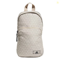 adidas Essentials Sling Small Crossbody Bag for Women and Men (5L), Bos Mini Monogram Wonder Beige/Black/2.0, One Size