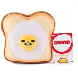 GUND Sanrio Gudetama The Lazy Egg Stuffed Animal, Gudetama Egg Toast Plush Toy for Ages 1 and Up, 5