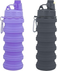 Collapsible Water Bottles 2 Pcs