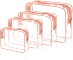 Clear Cosmetic Bag, 4 Pcs 